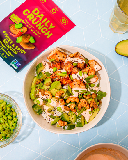 Sweet & Spicy Sichuan Salmon Bowl