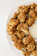 Turmeric Almond Crusted Cauliflower Nuggets