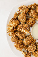 Turmeric Almond Crusted Cauliflower Nuggets