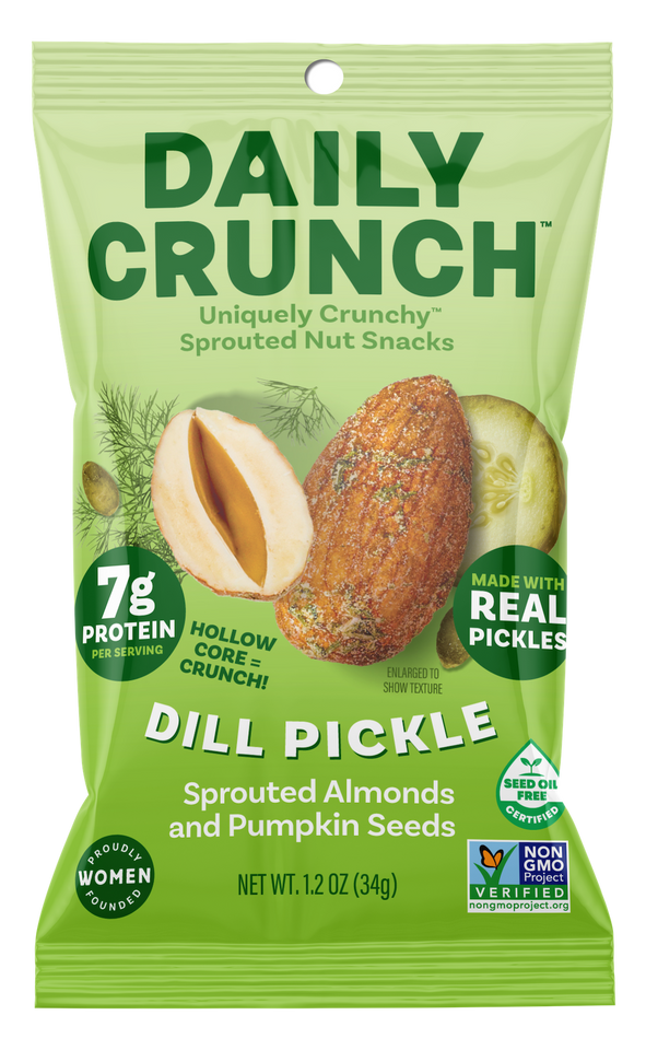 Daily Crunch Dill Pickle Sprouted Almonds - Daily Crunch