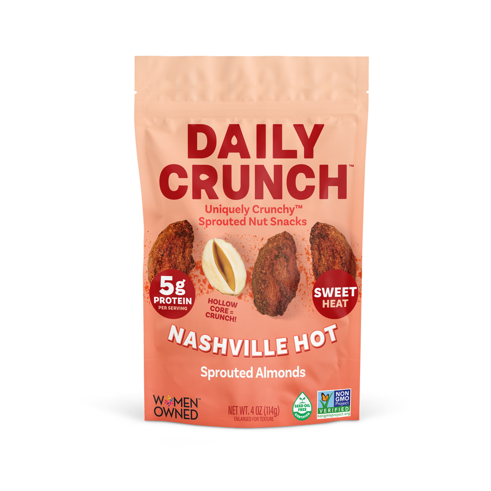 ## Daily Crunch Nashville Hot Sprouted Almonds